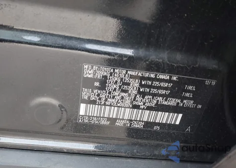 2020 Toyota Rav4 Le из США, поврежденный, VIN 2T3F1RFV2LW093974